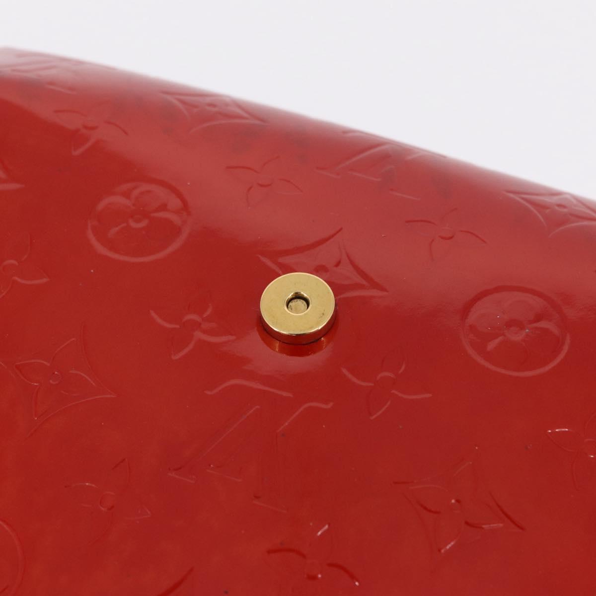 LOUIS VUITTON Monogram Vernis Thompson Street Bag Red Rouge M91094 Auth 209313