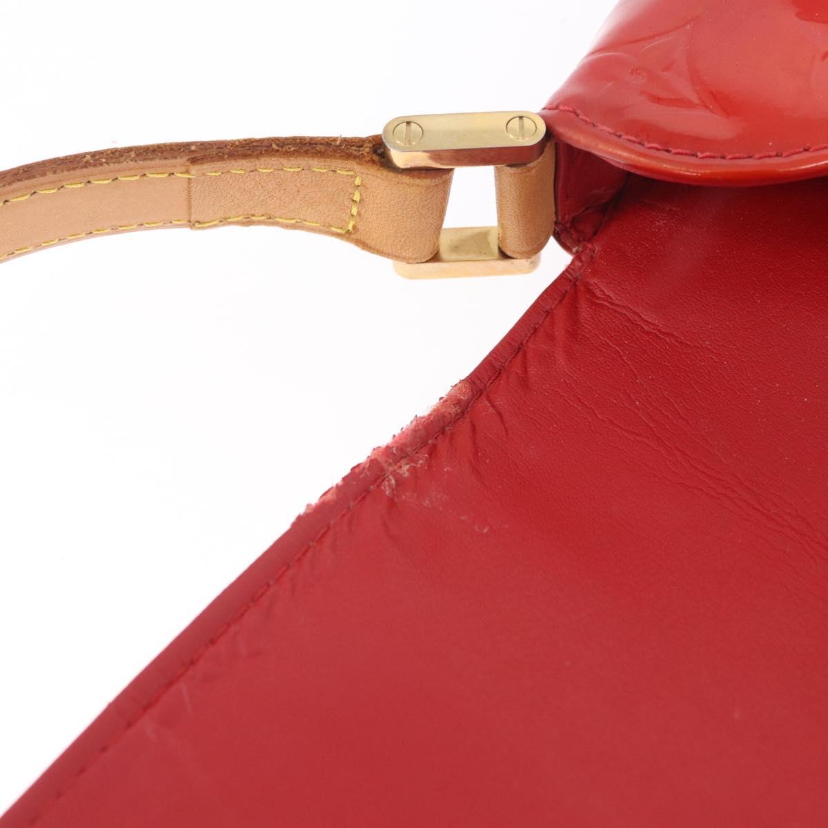 LOUIS VUITTON Monogram Vernis Thompson Street Bag Red Rouge M91094 Auth 209313