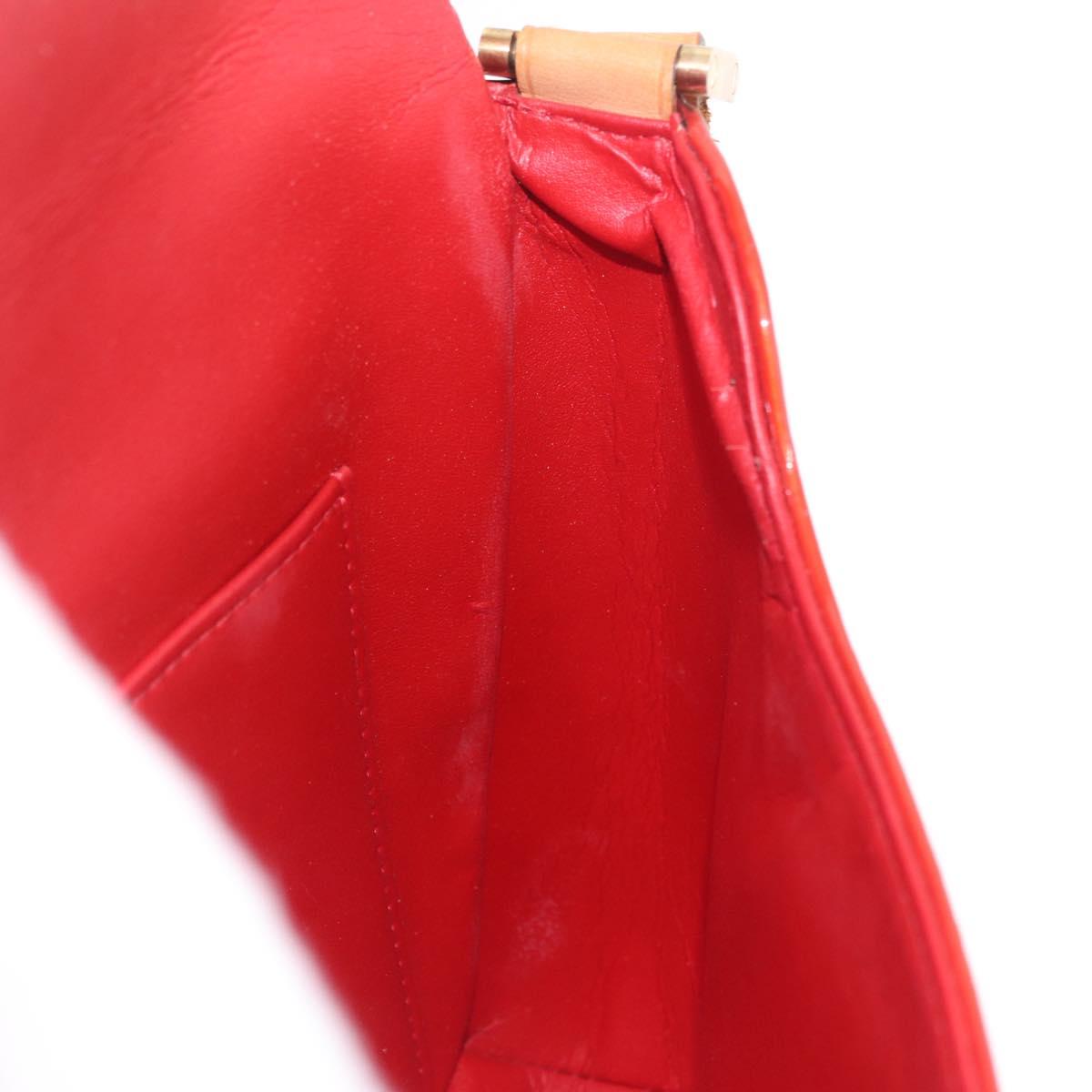 LOUIS VUITTON Monogram Vernis Thompson Street Bag Red Rouge M91094 Auth 209313