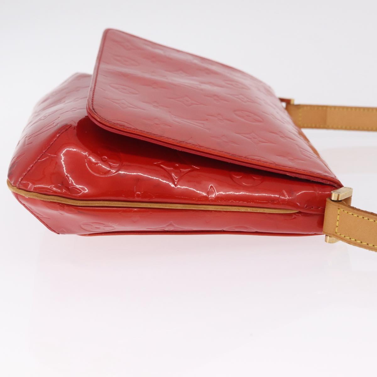 LOUIS VUITTON Monogram Vernis Thompson Street Bag Red Rouge M91094 Auth 209313
