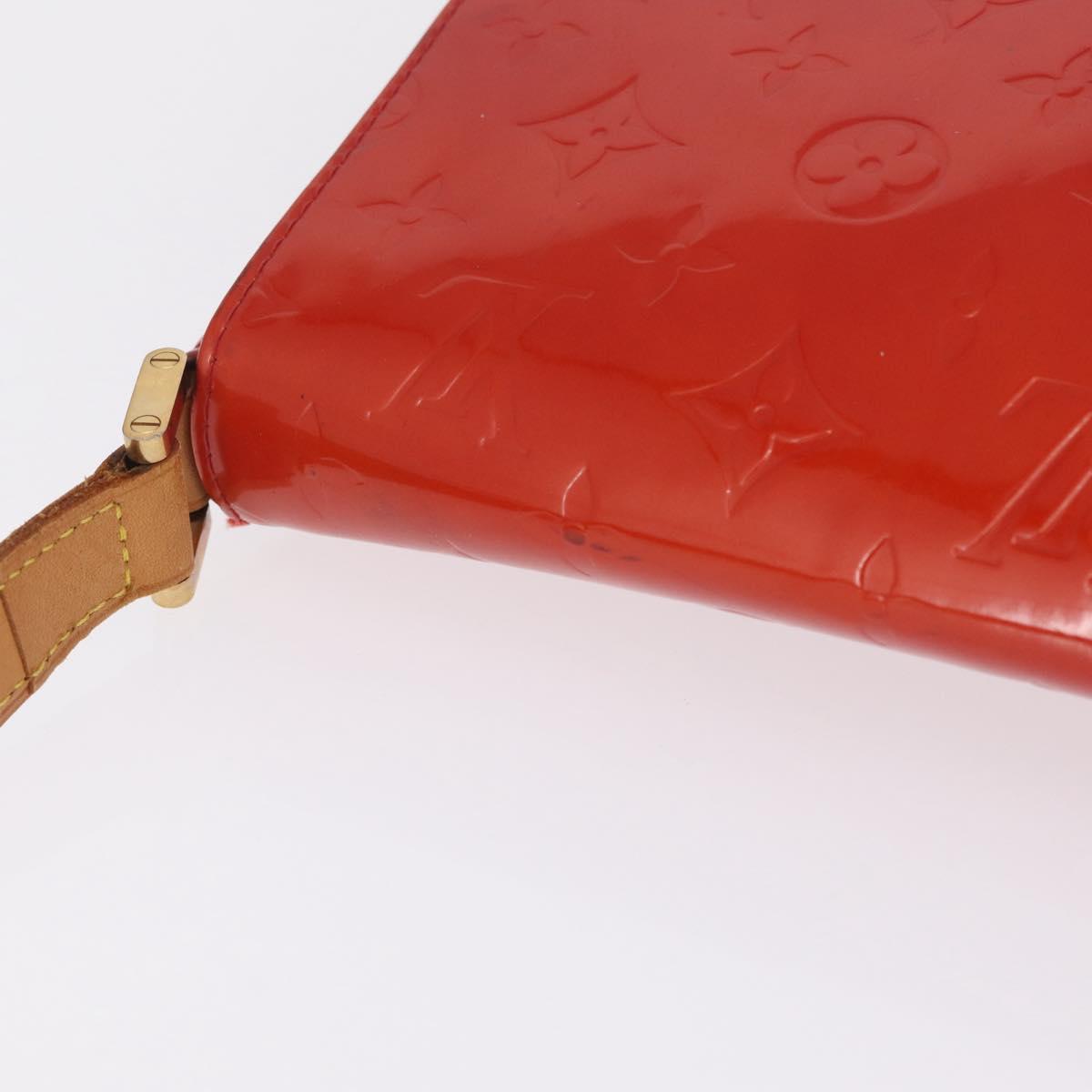 LOUIS VUITTON Monogram Vernis Thompson Street Bag Red Rouge M91094 Auth 209313