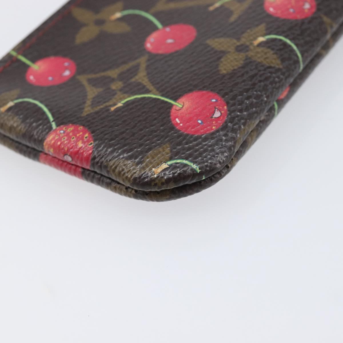 LOUIS VUITTON Monogram Cherry Pochette Cles Coin Purse M95042 LV Auth 209326A