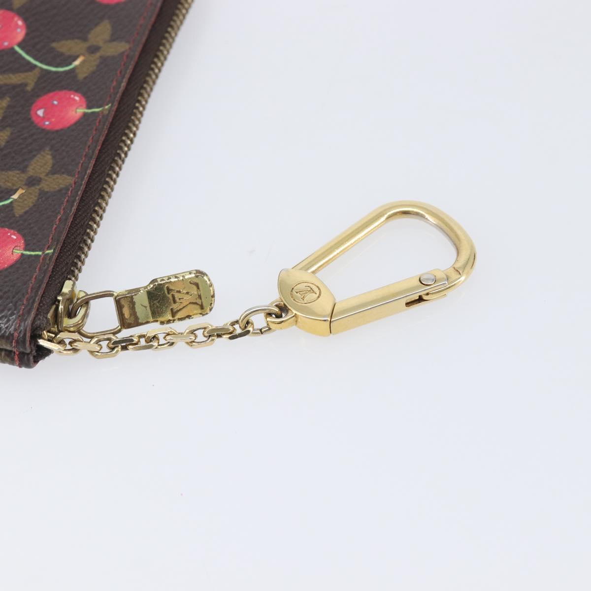 LOUIS VUITTON Monogram Cherry Pochette Cles Coin Purse M95042 LV Auth 209326A