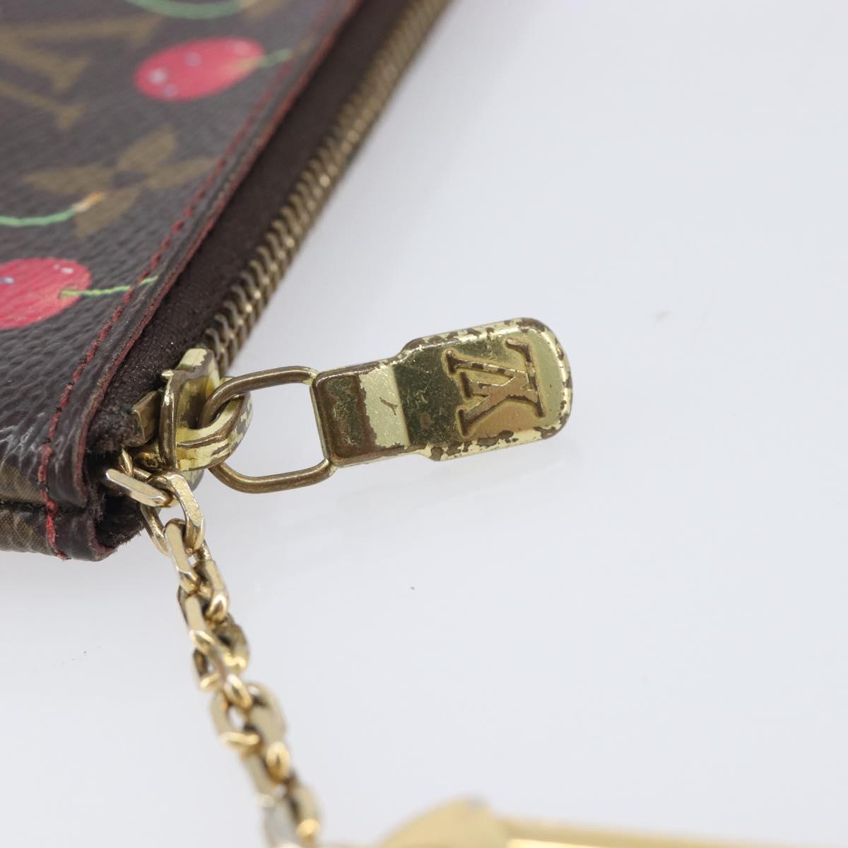 LOUIS VUITTON Monogram Cherry Pochette Cles Coin Purse M95042 LV Auth 209326A