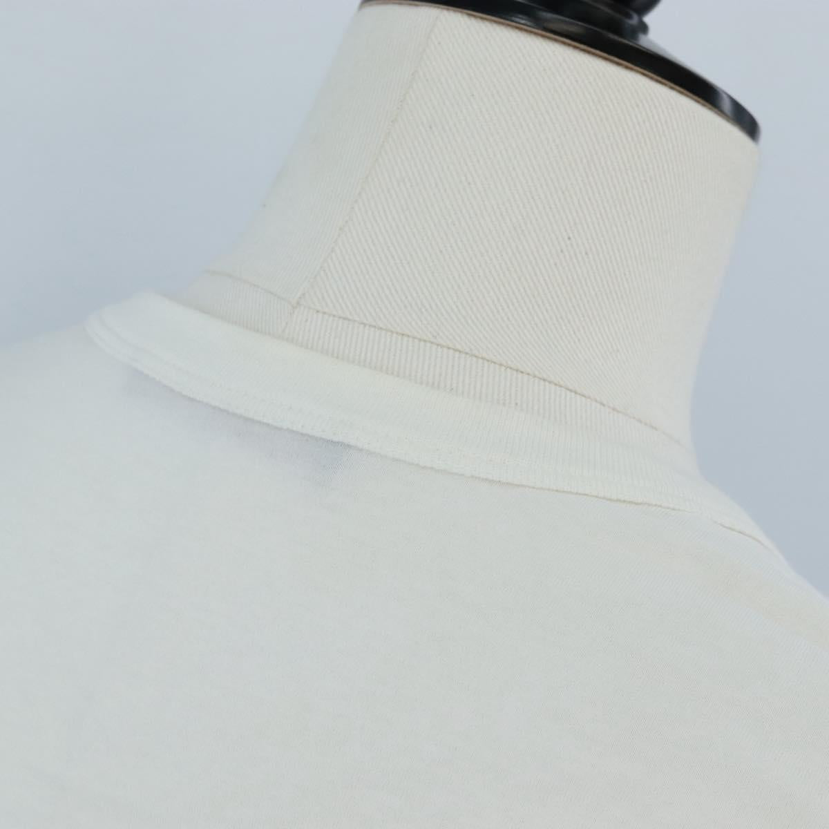 LOUIS VUITTON Short-Sleeved T-Shirt cotton M White LV Auth 209348