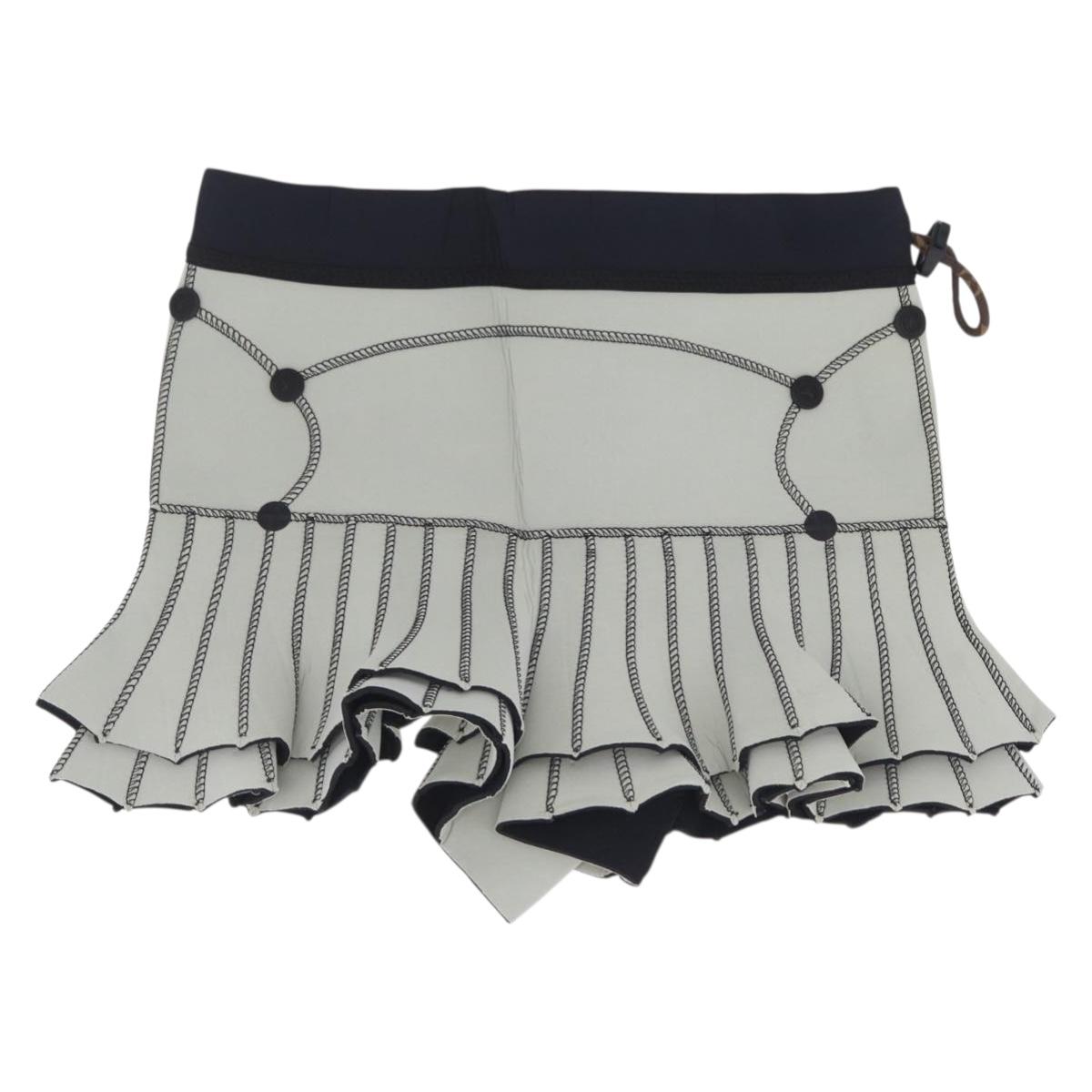 LOUIS VUITTON 2024 Cruise Short Pants Polyester Gray Black LV Auth 209360M