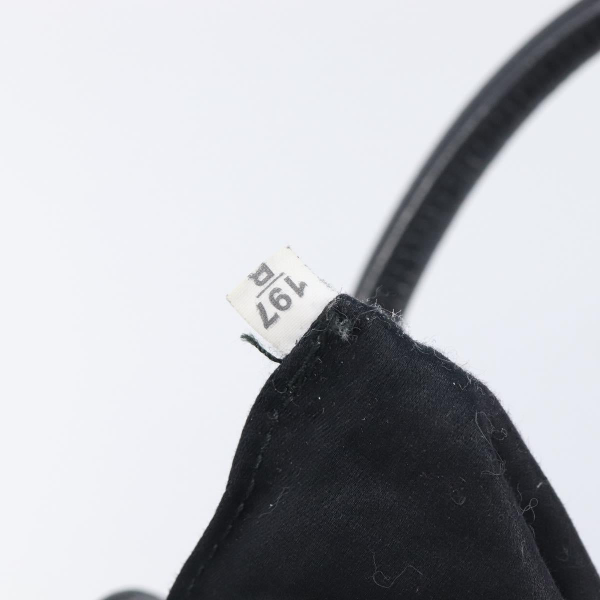 Miu Miu Hand Bag Leather 2way Black Gold Tone Auth 209363V