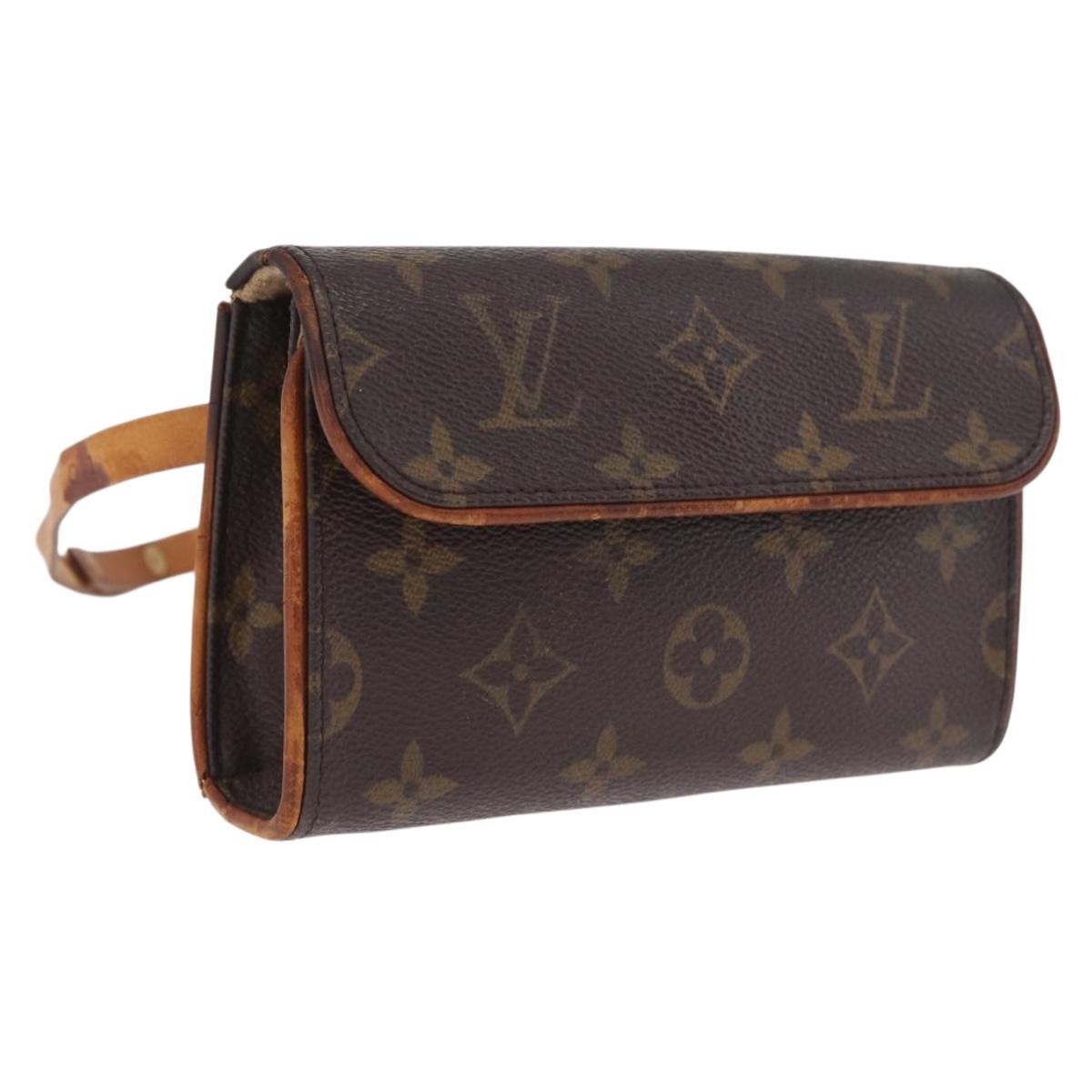 LOUIS VUITTON Monogram Pochette Florentine Waist Bag M51855 LV Auth 209371