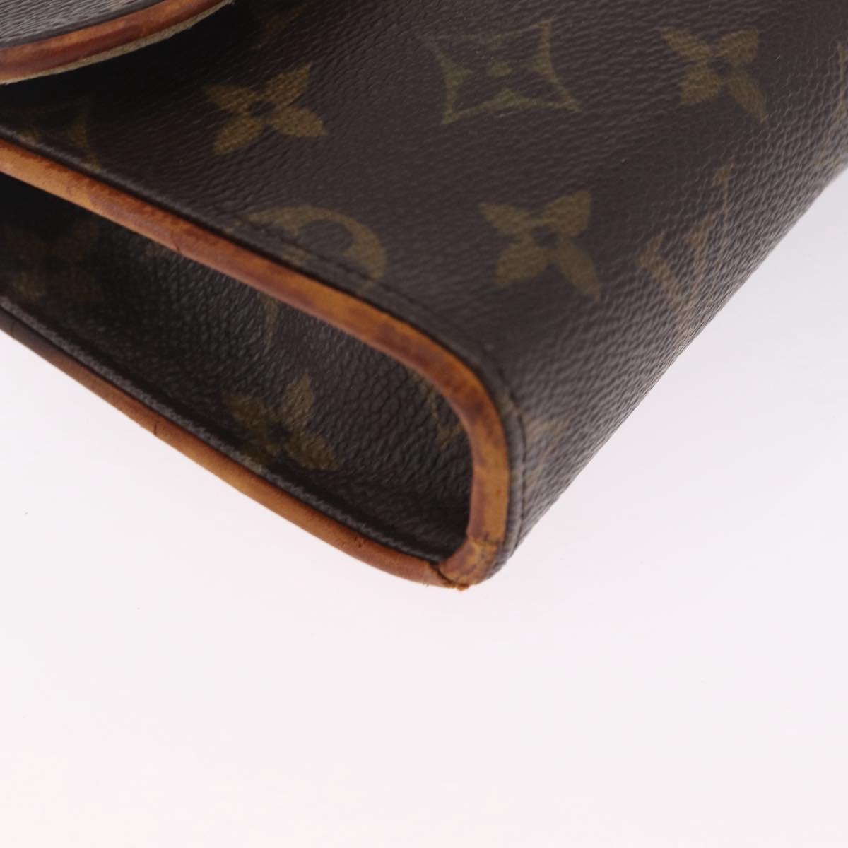 LOUIS VUITTON Monogram Pochette Florentine Waist Bag M51855 LV Auth 209371
