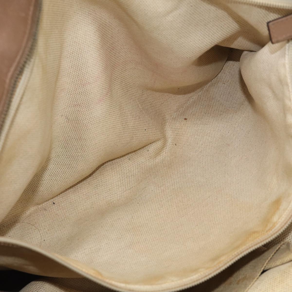 GUCCI GG Canvas Tote Bag Orange Gold Tone 308928 Auth 209372