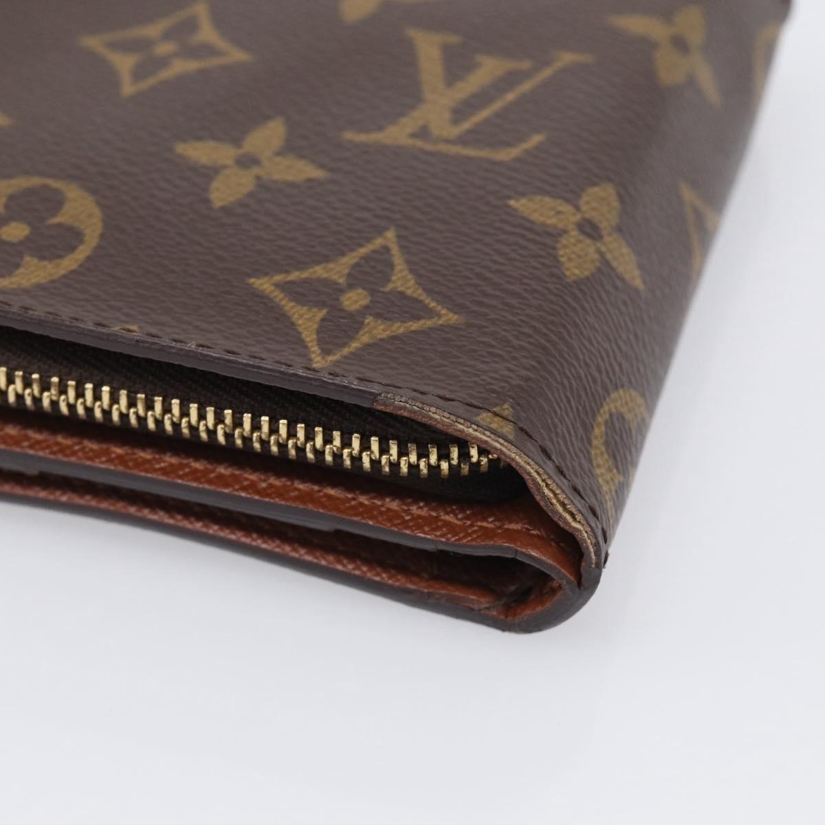 LOUIS VUITTON Monogram Compact Zip Wallet M61667 LV Auth 209378V