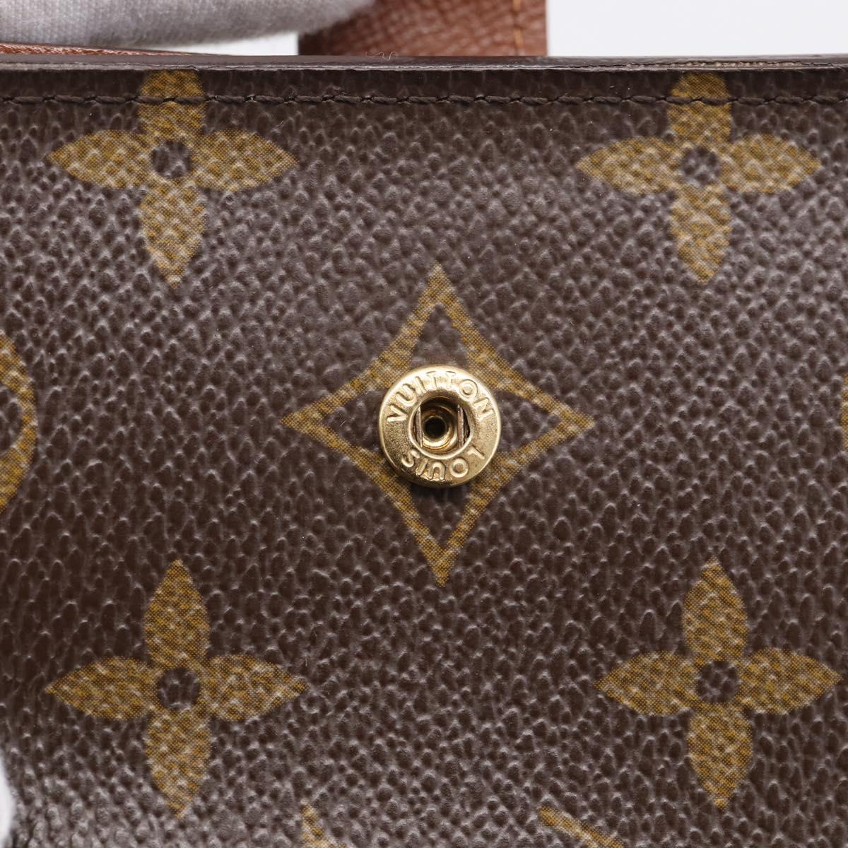 LOUIS VUITTON Monogram Compact Zip Wallet M61667 LV Auth 209378V