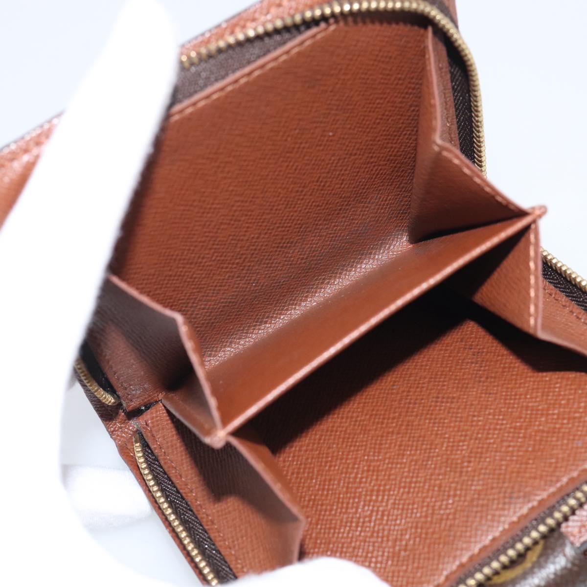 LOUIS VUITTON Monogram Compact Zip Wallet M61667 LV Auth 209378V