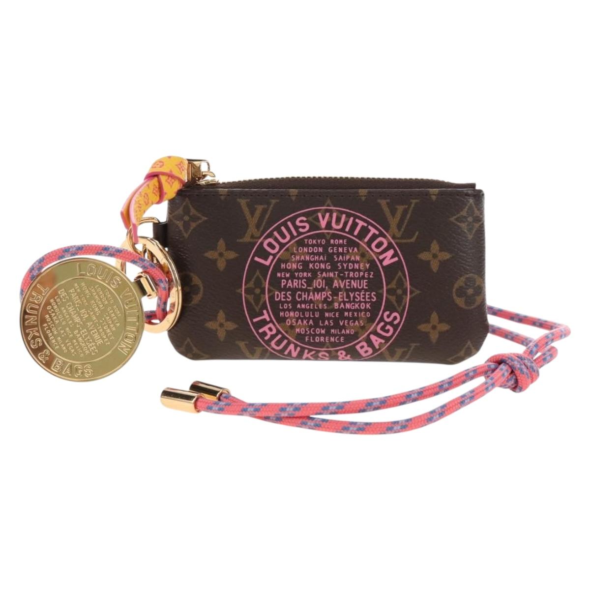 LOUIS VUITTON Monogram Phone Holder Pouch M28125 LV Auth 209382M