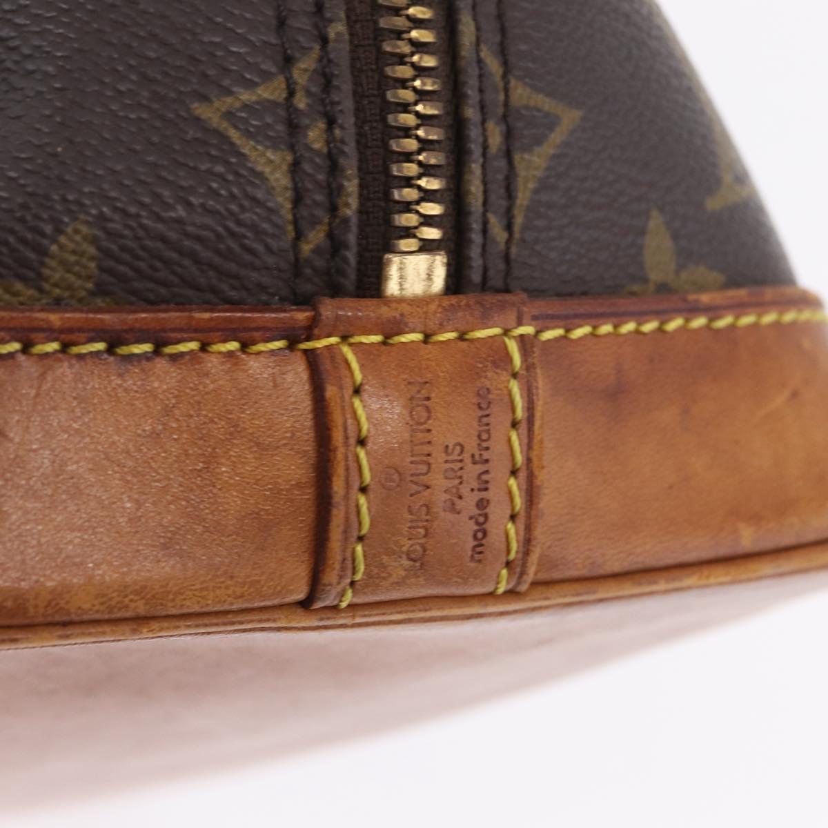 LOUIS VUITTON Monogram Alma Hand Bag M51130 LV Auth 209385