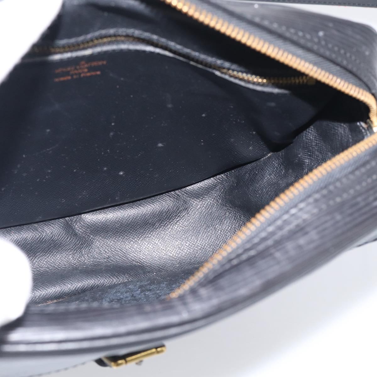 LOUIS VUITTON Epi Jeune Fille MM Shoulder Bag Black M52152 LV Auth 209386