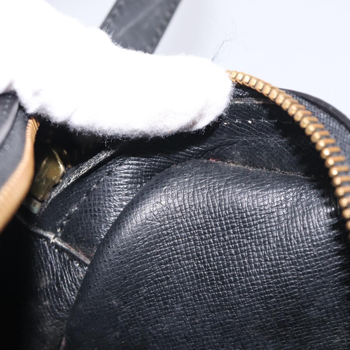 LOUIS VUITTON Epi Jeune Fille MM Shoulder Bag Black M52152 LV Auth 209386