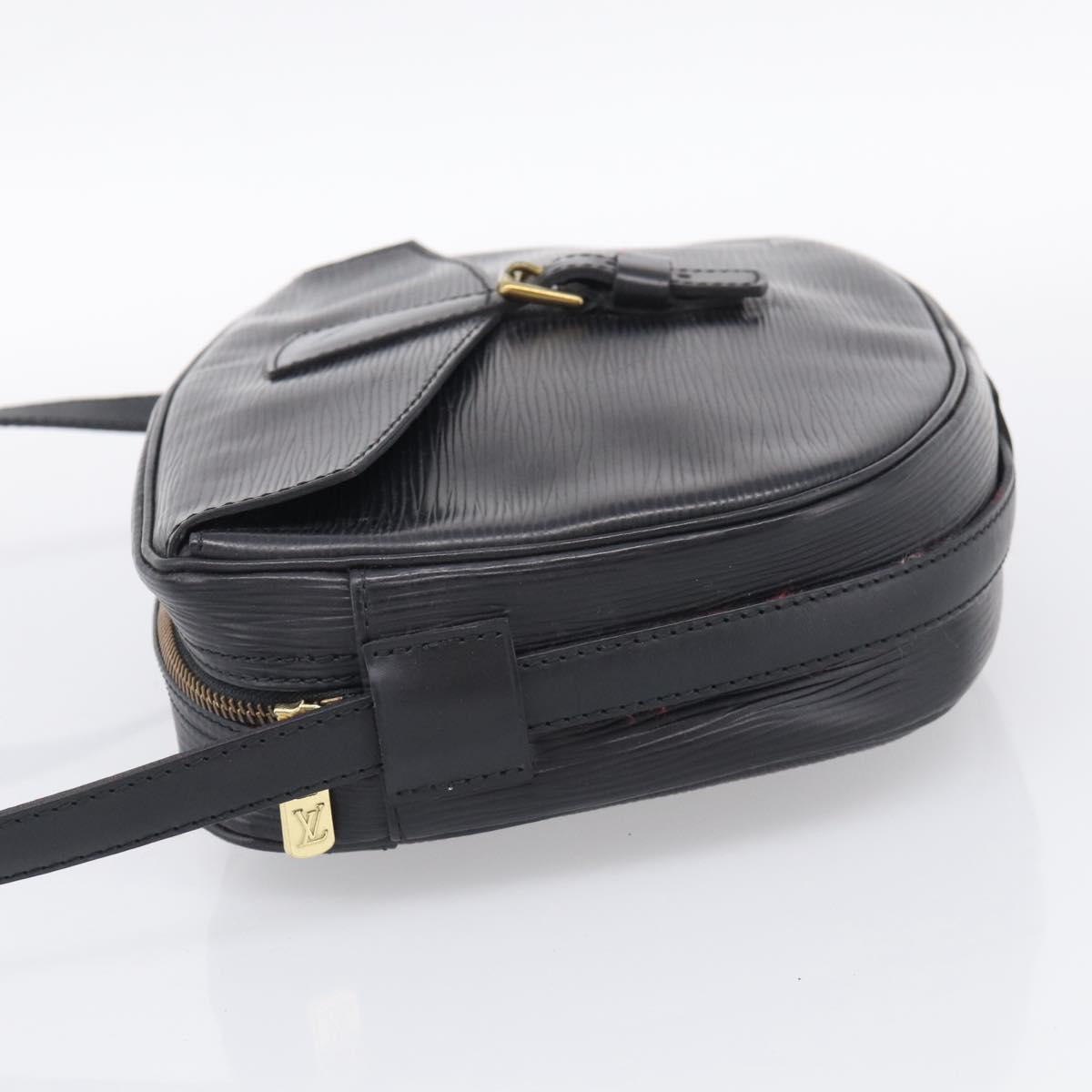 LOUIS VUITTON Epi Jeune Fille MM Shoulder Bag Black M52152 LV Auth 209386
