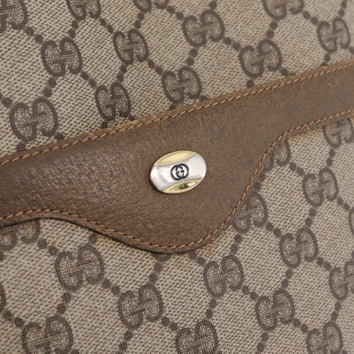 GUCCI GG Supreme Web Sherry Line Tote Bag PVC Beige 39 02 003 Auth 209387