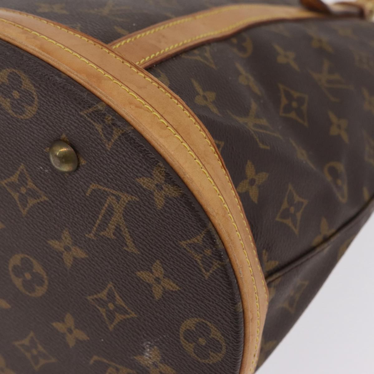 LOUIS VUITTON Monogram Bucket GM Shoulder Bag M42236 LV Auth 209397