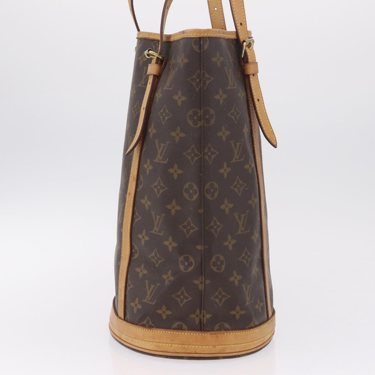 LOUIS VUITTON Monogram Bucket GM Shoulder Bag M42236 LV Auth 209397