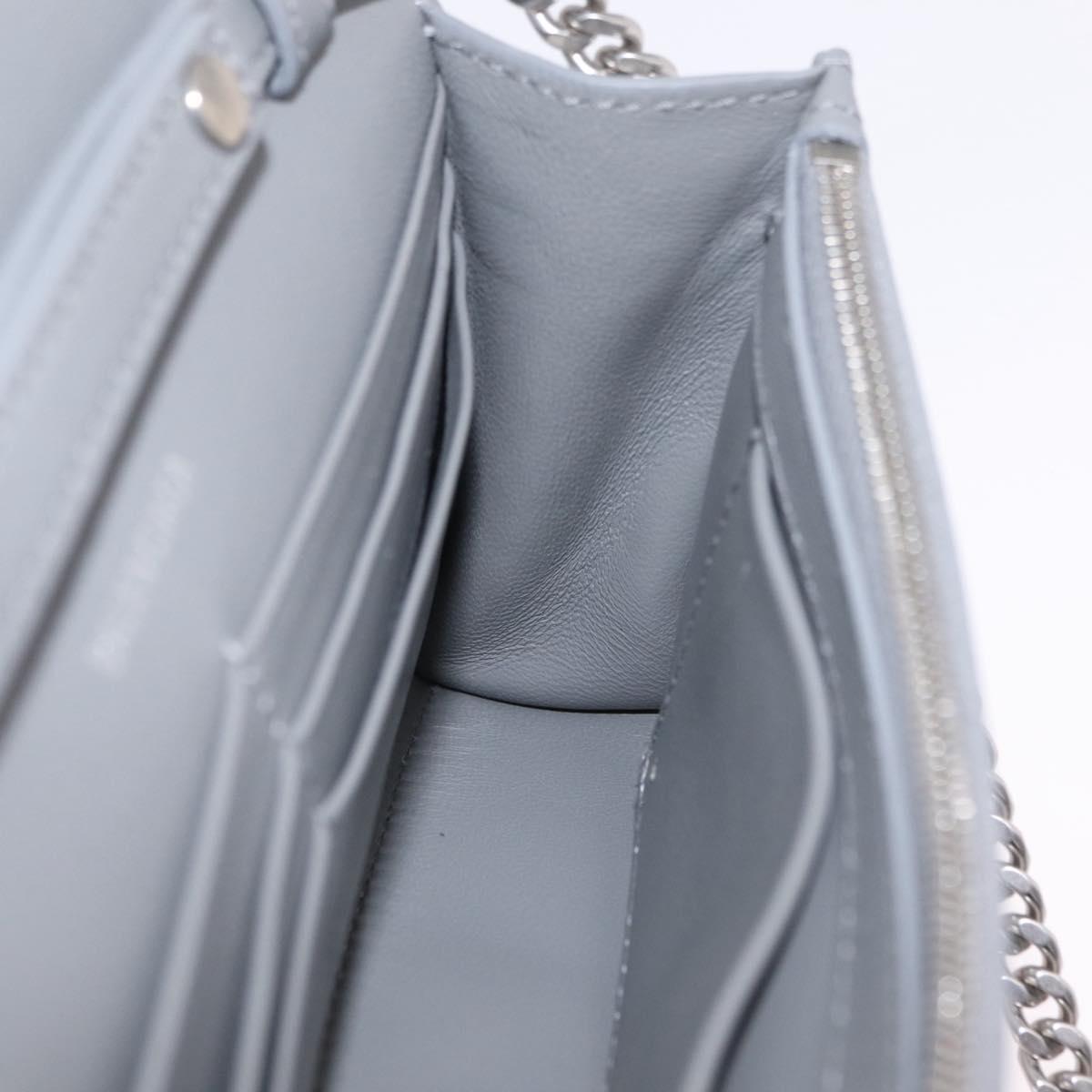 Balenciaga Hourglass Chain Bag Leather Sequins Silver 720349 Auth 209427M