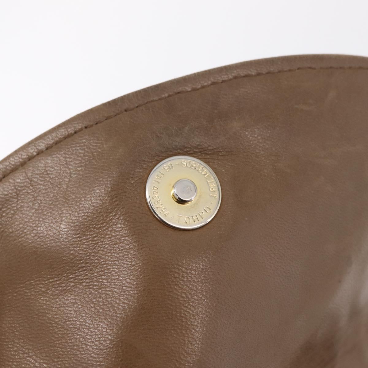 Bottega Veneta INTRECCIATO Shoulder Bag Leather Beige Gold Auth 209433A