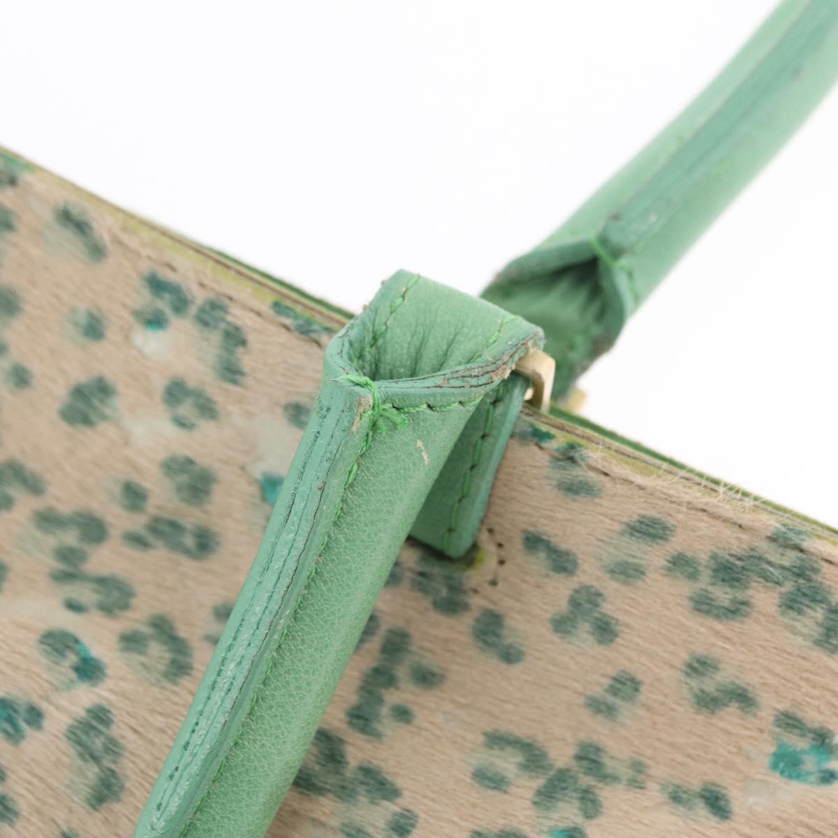 Bottega Veneta INTRECCIATO Tote Bag Harako leather Green Gold Auth 209434A