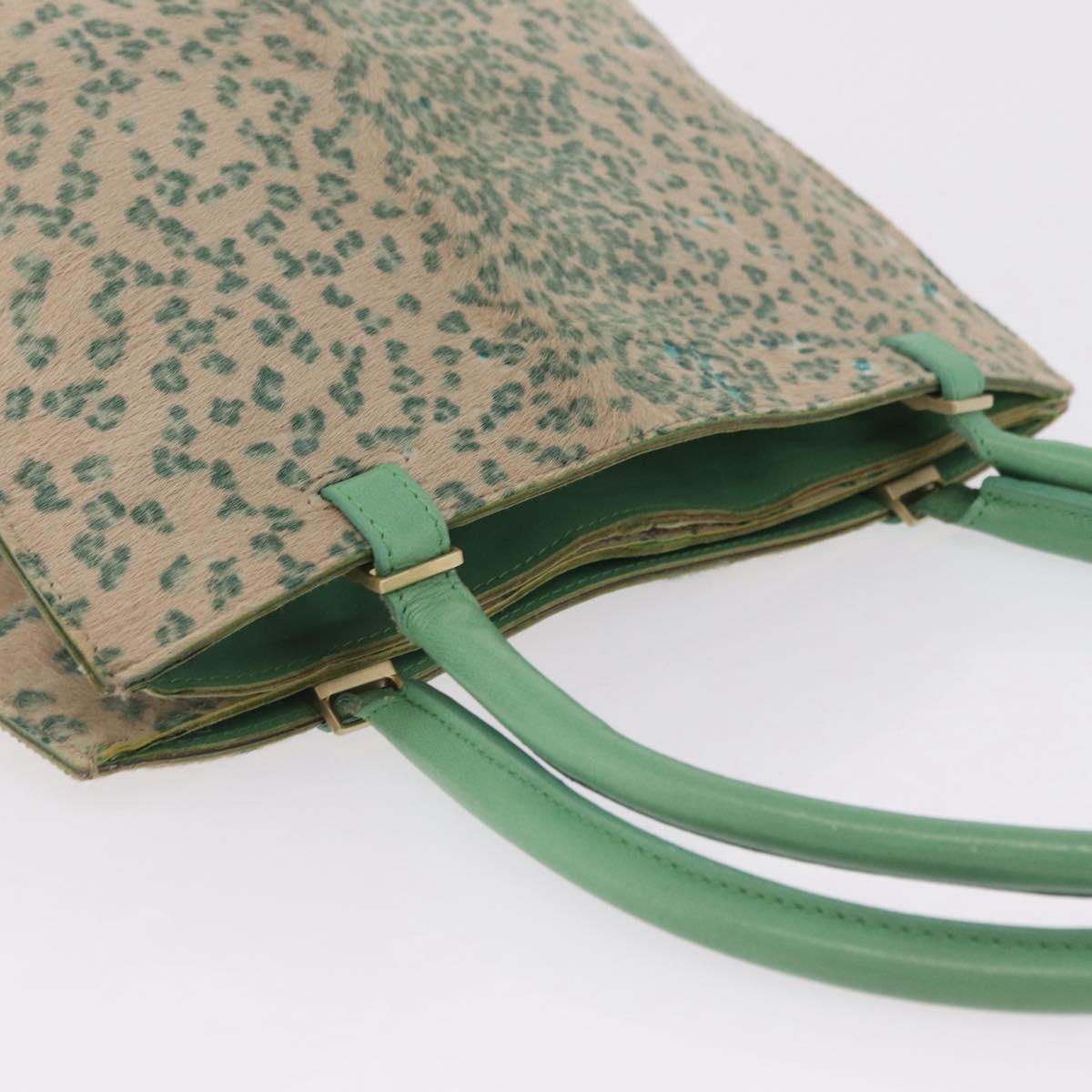 Bottega Veneta INTRECCIATO Tote Bag Harako leather Green Gold Auth 209434A