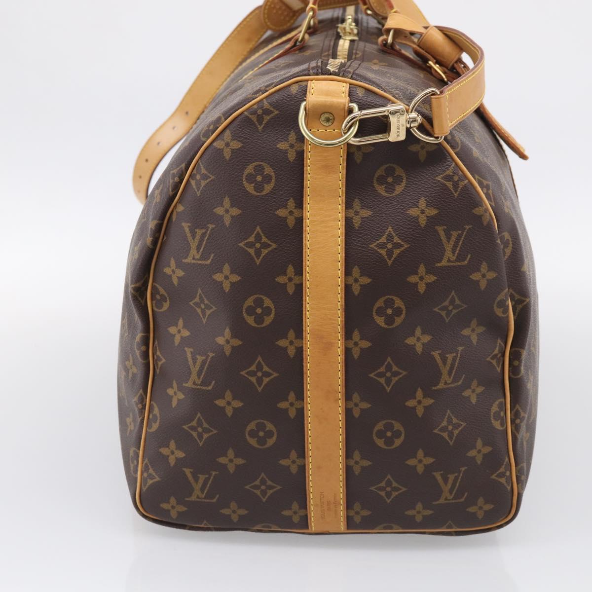 LOUIS VUITTON Monogram Keepall Bandouliere55 Boston Bag M41414 LV Auth 209443V