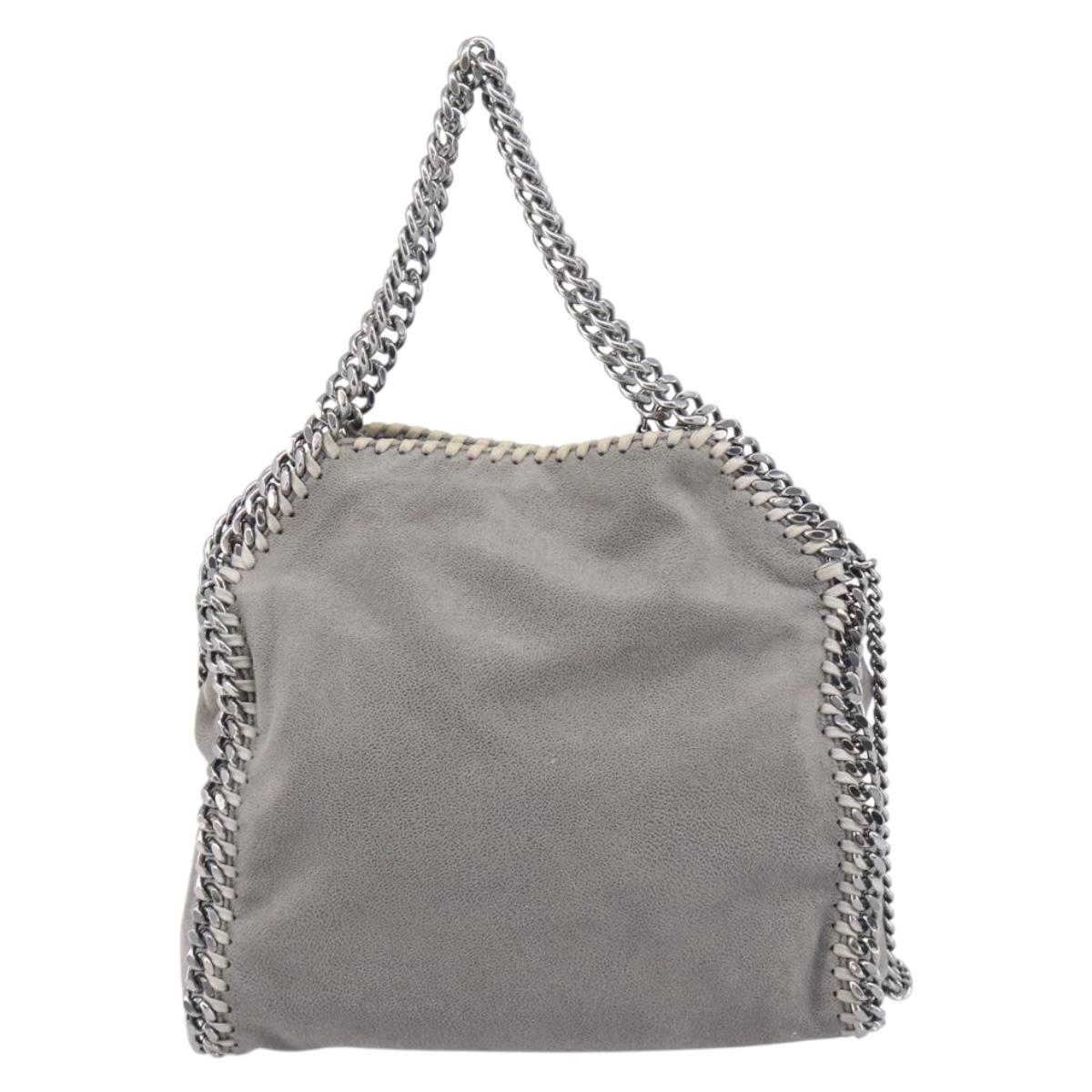 Stella McCartney Falabella Bag Polyester Gray Silver 371223 Auth 209444V