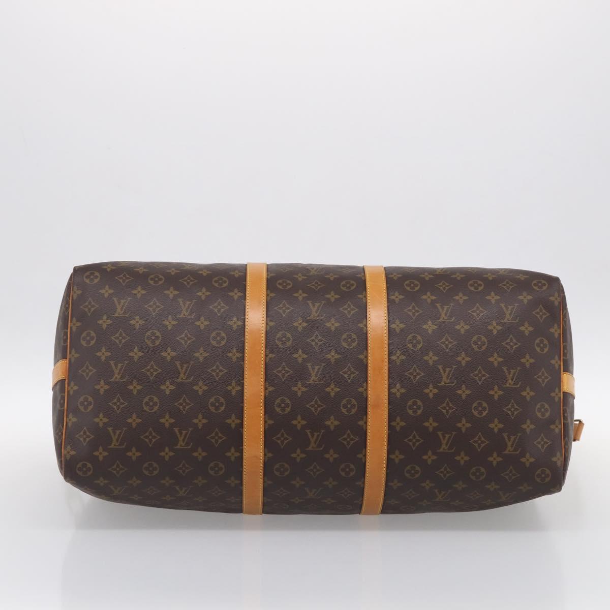 LOUIS VUITTON Monogram Keepall Bandouliere 60 Boston Bag M41412 LV Auth 209456V