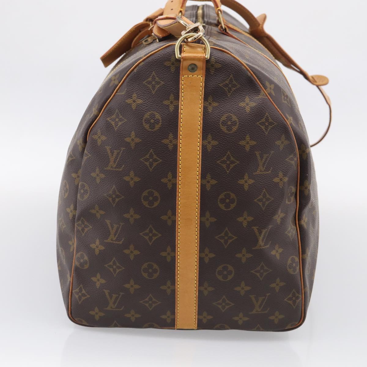 LOUIS VUITTON Monogram Keepall Bandouliere 60 Boston Bag M41412 LV Auth 209456V