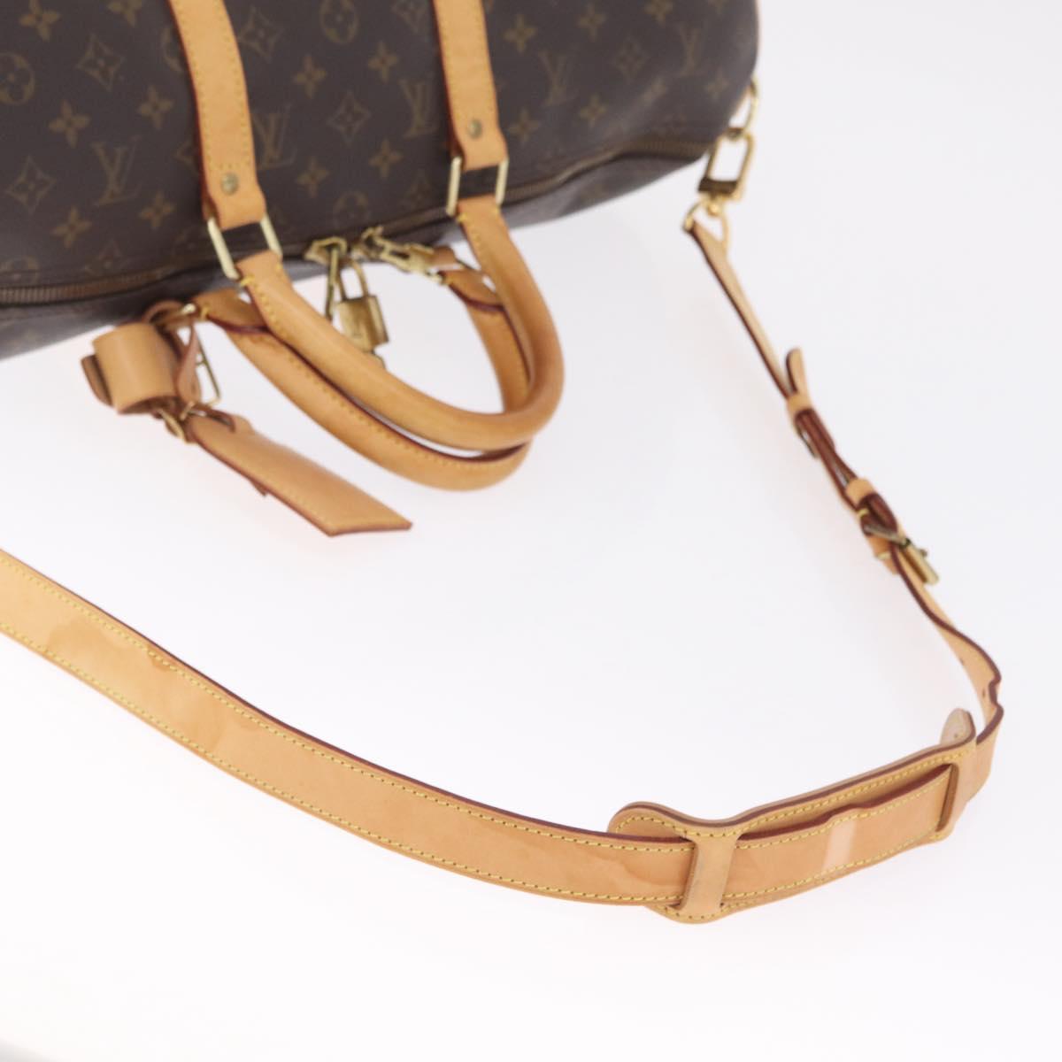 LOUIS VUITTON Monogram Keepall Bandouliere 50 Boston Bag M41416 LV Auth 209457V