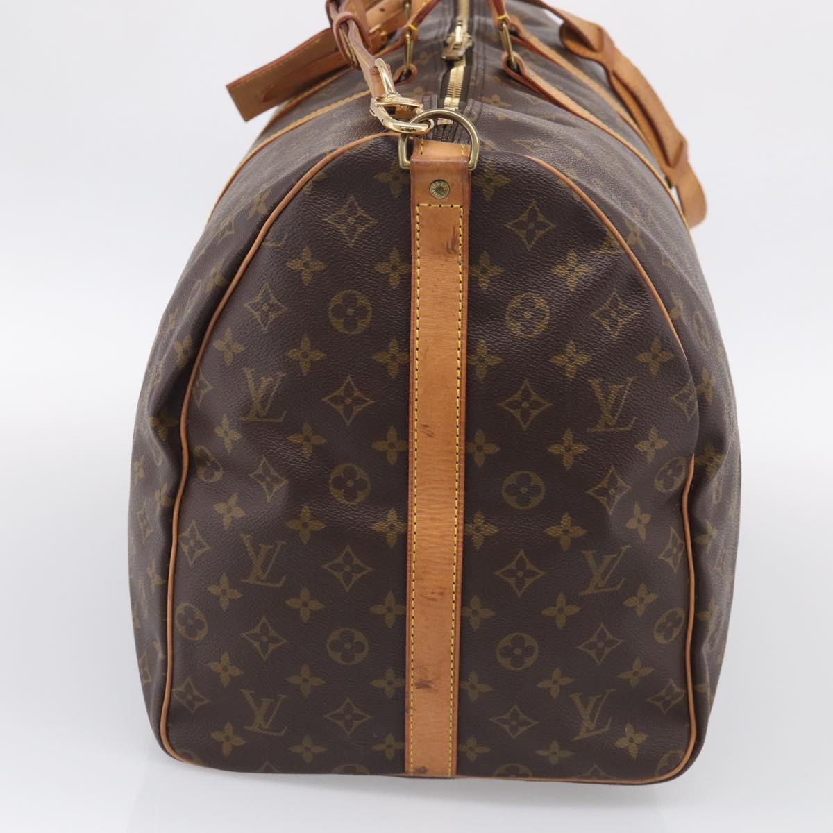 LOUIS VUITTON Monogram Keepall Bandouliere 60 Boston Bag M41412 LV Auth 209459A