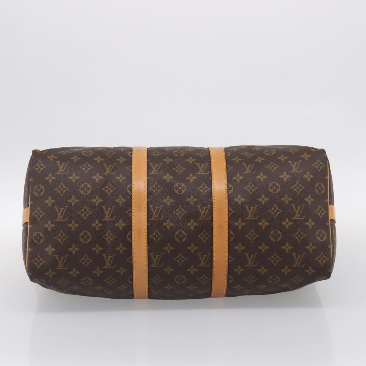 LOUIS VUITTON Monogram Keepall Bandouliere 50 Boston Bag M41416 LV Auth 209460V