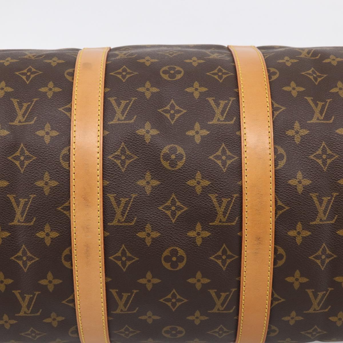 LOUIS VUITTON Monogram Keepall Bandouliere 50 Boston Bag M41416 LV Auth 209460V