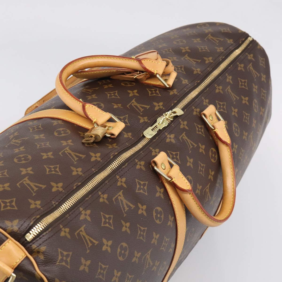 LOUIS VUITTON Monogram Keepall Bandouliere 60 Boston Bag M41412 LV Auth 209463V