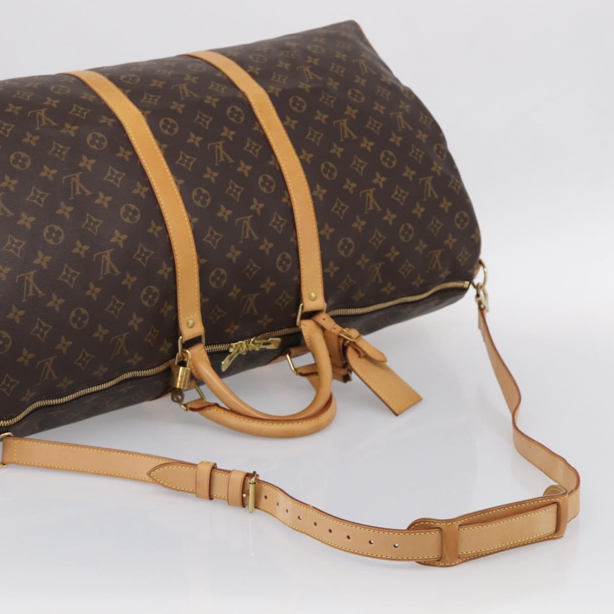 LOUIS VUITTON Monogram Keepall Bandouliere 60 Boston Bag M41412 LV Auth 209463V