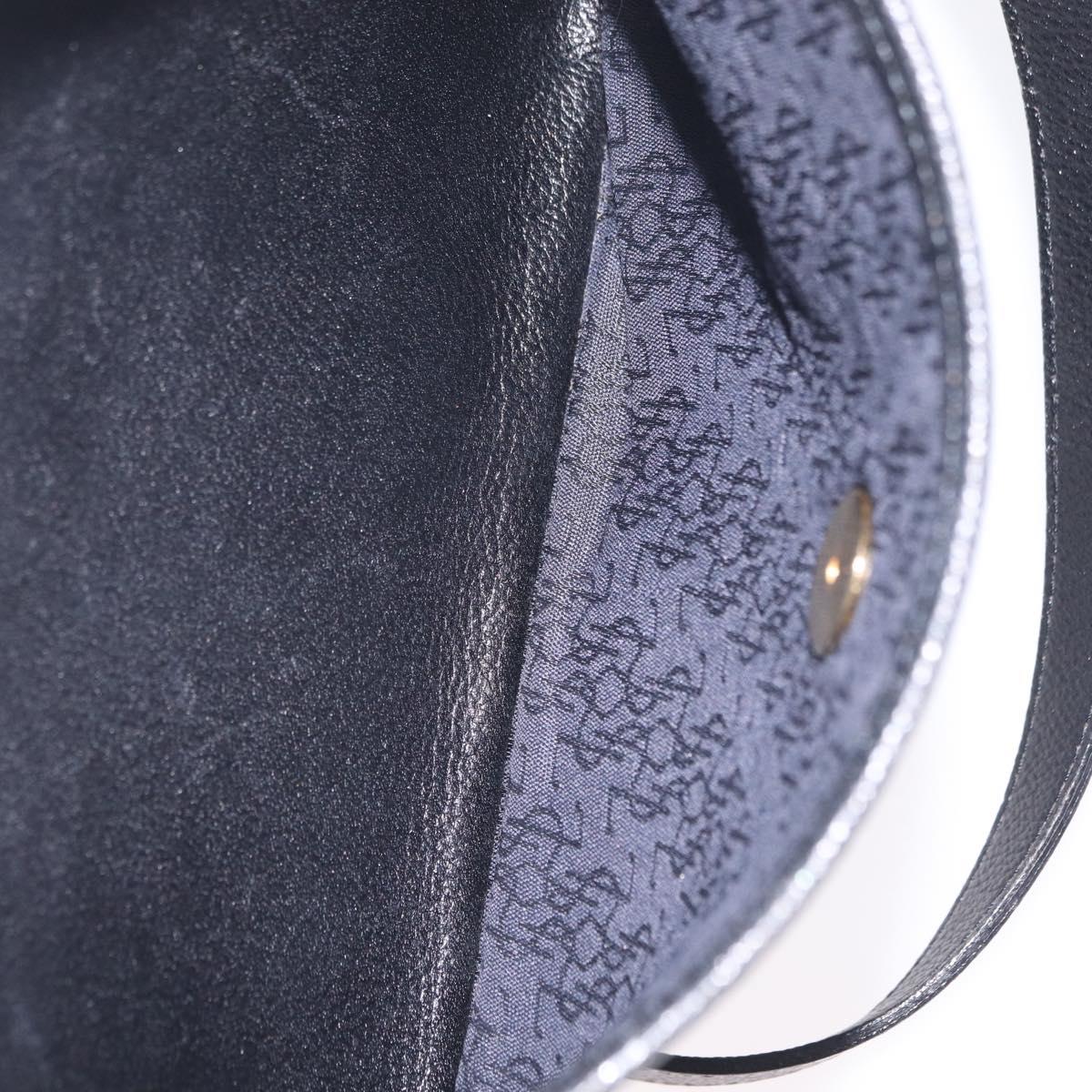 Saint Laurent Shoulder Bag Leather Black Gold Auth 209483A