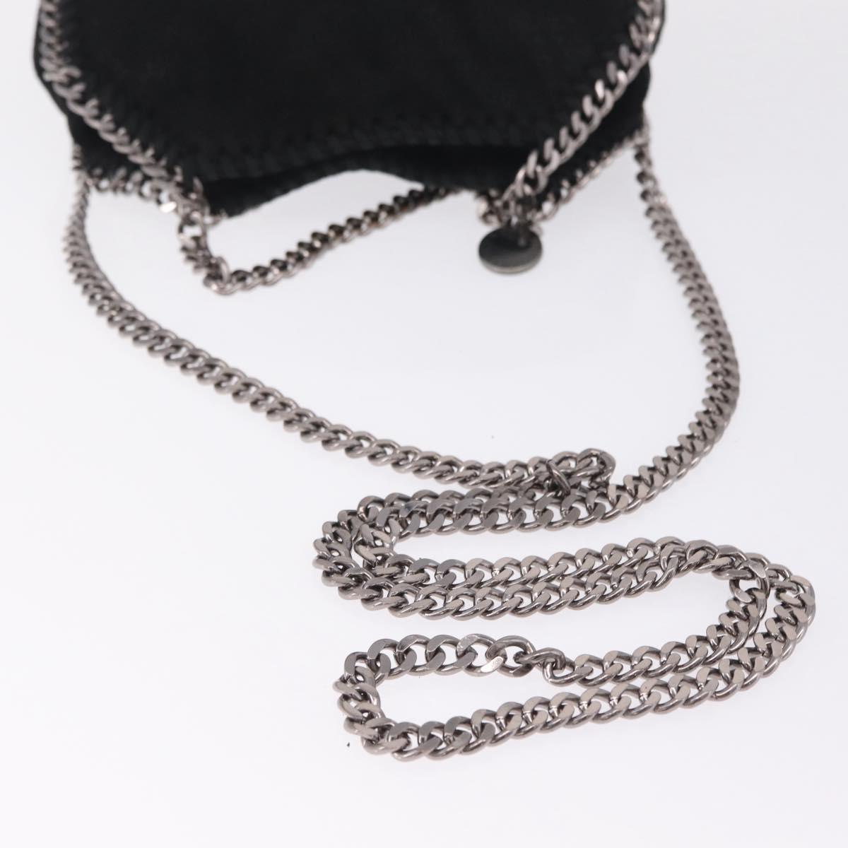 Stella McCartney Falabella Bag Polyester Black Silver 234387 Auth 209496