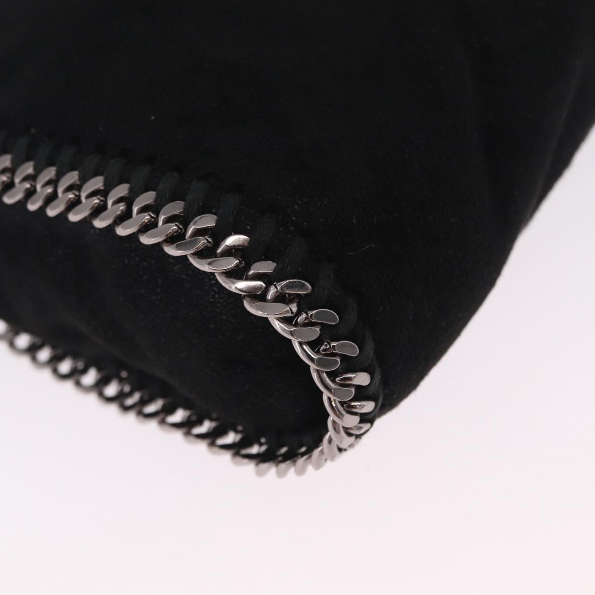 Stella McCartney Falabella Bag Polyester Black Silver 234387 Auth 209496