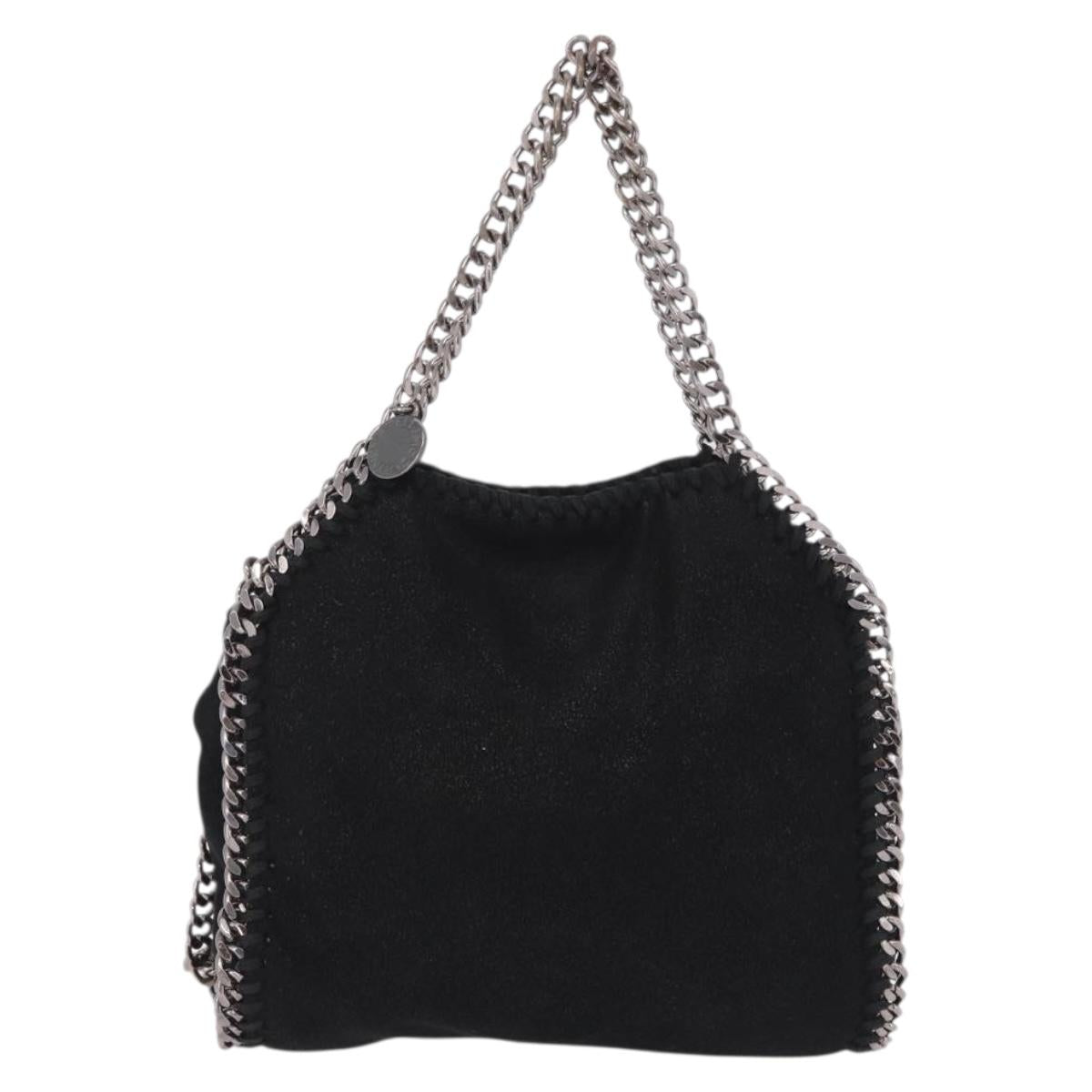Stella McCartney Falabella Bag Polyester Black Silver 234387 Auth 209496