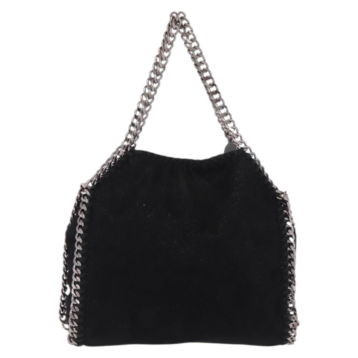 Stella McCartney Falabella Bag Polyester Black Silver 234387 Auth 209496