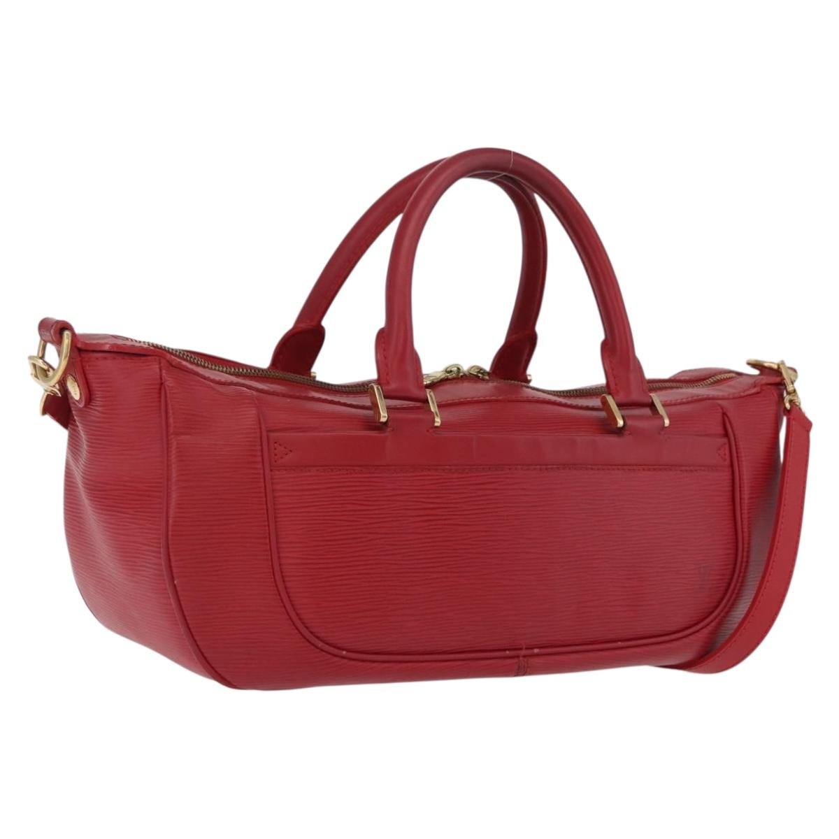 LOUIS VUITTON Epi Danura MM Hand Bag 2way Red LV Auth 209514A
