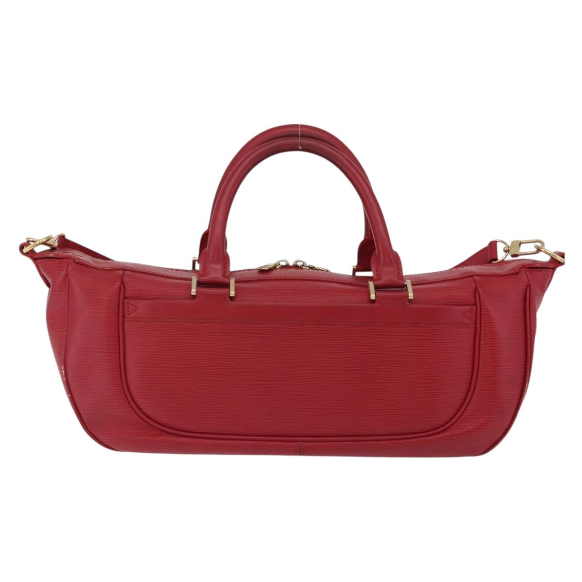 LOUIS VUITTON Epi Danura MM Hand Bag 2way Red LV Auth 209514A