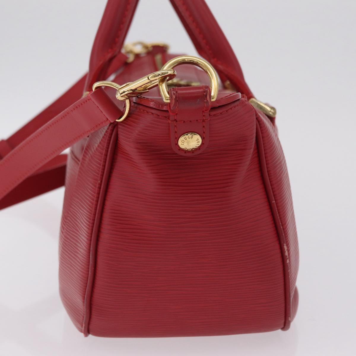 LOUIS VUITTON Epi Danura MM Hand Bag 2way Red LV Auth 209514A