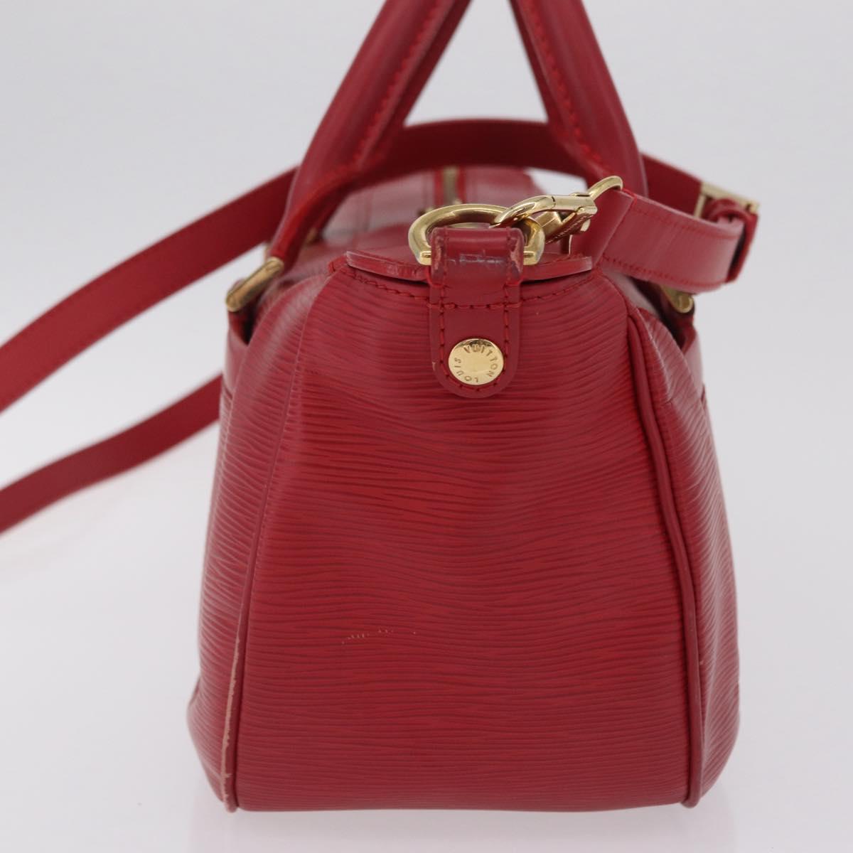 LOUIS VUITTON Epi Danura MM Hand Bag 2way Red LV Auth 209514A