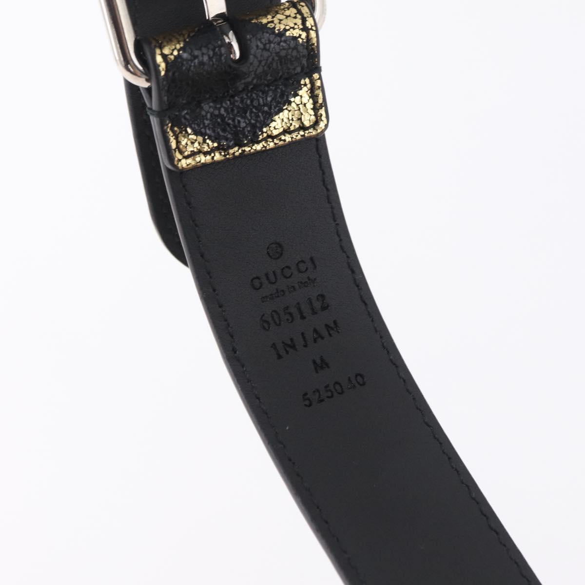 GUCCI Waist Bag Leather Gold Silver 605112 Auth 209520V