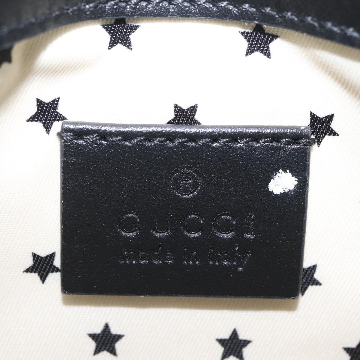 GUCCI Waist Bag Leather Gold Silver 605112 Auth 209520V